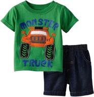 get your little monster 💙 summer-ready with boys' toddler clothing sets! logo