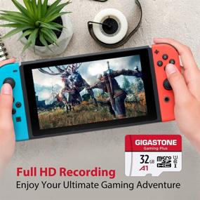 img 1 attached to 🎮 Gigastone 32GB Micro SD Card - Gaming Plus, for Nintendo Switch, Smartphone, Roku - Full HD Video Recording, UHS-I U1 A1 Class 10, up to 90MB/s - Includes MicroSD to SD Adapter