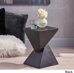 img 2 attached to 🏺 305826 Christopher Knight Home Jerod Black Accent Table - Light-Weight Concrete