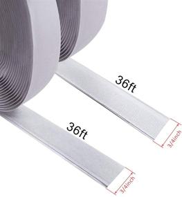 img 3 attached to 🔗 Jackwood 36 Feet Self Adhesive Hook and Loop Tape Roll: Versatile Fastening Solution for Tools, Pictures, Pedal Boards, and More (3/4 INCH, White)