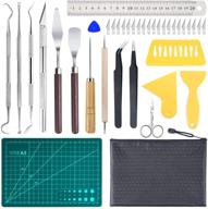 ⚙️ 38-piece precision craft tools set for vinyl weeding, silhouettes, cameos, diy art cutting, hobby, scrapbook, lettering: splicing & dried flower making tool set logo