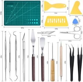 img 3 attached to ⚙️ 38-Piece Precision Craft Tools Set for Vinyl Weeding, Silhouettes, Cameos, DIY Art Cutting, Hobby, Scrapbook, Lettering: Splicing & Dried Flower Making Tool Set
