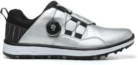 img 3 attached to CYGGOLF Waterproof Spikeless Anti Skid White Red Men's Shoes