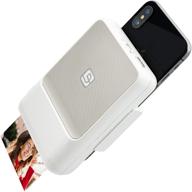 white lifeprint iphone 2x3 instant printer: transform your iphone into an instant-print camera for photos and video! logo