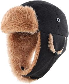 img 4 attached to ❄️ Get Winter-Ready with Connectyle Toddler Fleece Trapper Hats & Caps for Boys' Accessories