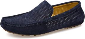 img 3 attached to Genuine Leather Breathable Men's UNN Loafers - Moccasins Shoes