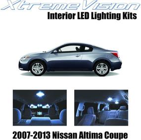 img 4 attached to ⚡ Улучшенный SEO: Внутренний светодиодный комплект для Nissan Altima Coupe 2 Door 2007-2013 (15 штук) - голубые светодиоды + инструмент для установки