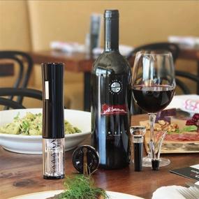 img 3 attached to 🍷 TOPKITCH Wine Opener Set - Electric Corkscrew Bottle Opener with Foil Cutter, Vacuum Pump Stopper, Aerator Pourer - Battery-Powered Automatic Wine Accessories for Home Kitchen - Perfect Gift for Wine Lovers