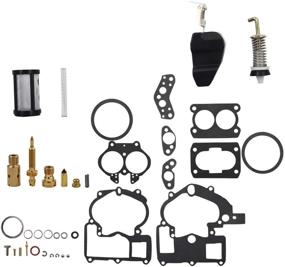 img 1 attached to 🛠️ WFLNHB Carburetor Rebuild Kit 3302-804844002 3.0 4.3 5.0 for Mercruiser Marine 2-Barrel: High-quality Restoration Solution