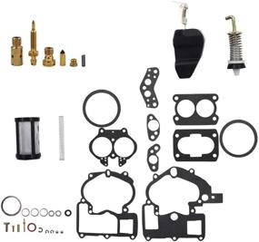 img 2 attached to 🛠️ WFLNHB Carburetor Rebuild Kit 3302-804844002 3.0 4.3 5.0 for Mercruiser Marine 2-Barrel: High-quality Restoration Solution