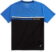 nautica mens navtech colorblock medium men's clothing: stylish and performance-driven attire for modern men logo