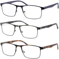 👓 3 pack men's blue light blocking reader glasses - zooxsky logo