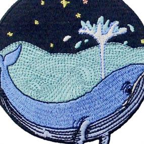 img 3 attached to 🐋 Whale in The Sea Emblem: Stunning Embroidered Applique for Iron On or Sew On