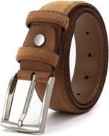 👔 premium quality extra thick leather men's belts by ground mind - enhance your style and durability in accessories logo