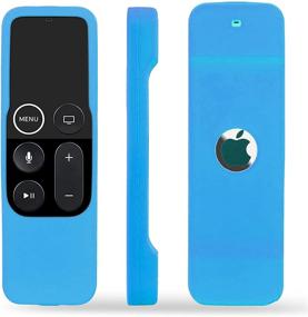 img 1 attached to 📱 TOKERSE Silicone Case for Apple TV 4K 4th 5th Generation Siri Remote - Anti-Slip Shockproof Soft Cover - Blue