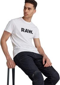 img 1 attached to 👔 G Star Raw Mens Holorn White: Classy Comfort for Men