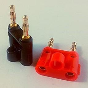 img 4 attached to Улучшите свой аудиоопыт с коннекторами CESS Dual 2-Way Speaker Banana Male Plug Cable - Banana Dual Plug (10 штук)