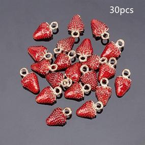 img 2 attached to PH PandaHall Strawberry Pendants Necklace