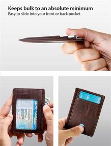 img 1 attached to 👝 Corkor Minimalist Leather Wallet: Sleek Men's Accessories for the Modern Age