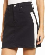 calvin klein womens denim skirt logo