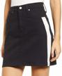 calvin klein womens denim skirt logo