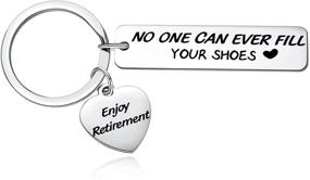 img 4 attached to Thoughtful Retirement Keychain Gifts for Coworkers by MIXJOY