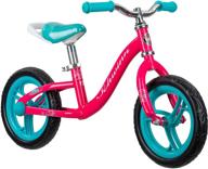 🚲 schwinn elm girls bike: 12-20 inch wheels for ages 2 years and up, pink, purple or teal with adjustable seat - balance or training wheels included logo