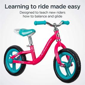 img 3 attached to 🚲 Schwinn Elm Girls Bike: 12-20 inch wheels for Ages 2 Years and Up, Pink, Purple or Teal with Adjustable Seat - Balance or Training Wheels Included