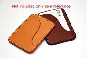 img 2 attached to 👜 Acrylic Leather Templates for NW Card Holder Bag - Patterned Acrylic Leather Pattern for Card Bag