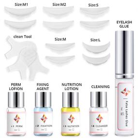 img 2 attached to 👁️ Lash Lift Kit for Eyelash Perming, Curling, and Lifting - Professional Semi-Permanent Supplies for Premium Beauty Treatments - Complete with Eye Shields, Pads, and Accessories