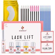 👁️ lash lift kit for eyelash perming, curling, and lifting - professional semi-permanent supplies for premium beauty treatments - complete with eye shields, pads, and accessories logo