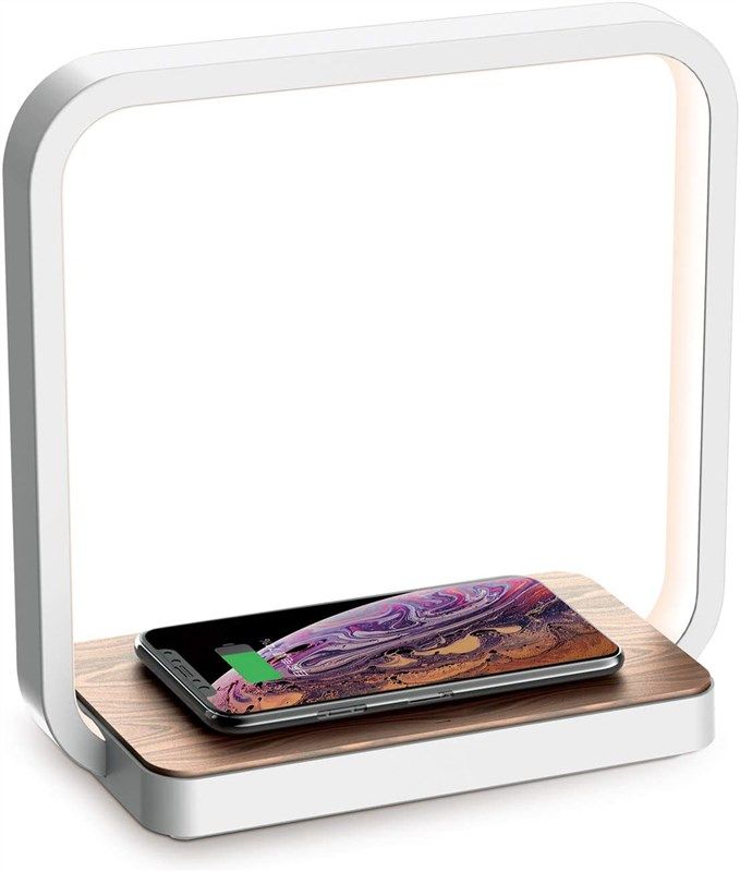 bedside wireless charger control eye caring 로고