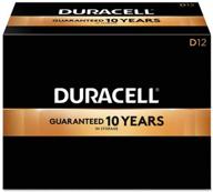 🔋 прочные щелочные батарейки duracell coppertop 1.5v, размер d, mn1300-12 штук: долгосрочная мощность у вас под рукой! логотип