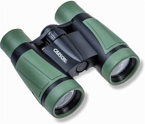img 2 attached to 🌍 Carson AdventurePak for Kids: 30mm Field Binoculars, Lensatic Compass, Flashlight, Signal Whistle with Built-in Thermometer (HU-401), 4.2" x 2.3" x 1.5