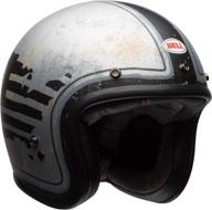 🏍️ bell rsd 74 custom 500 se cruiser motorcycle helmet for adults - black/silver (x-small) logo