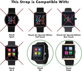 img 1 attached to ITouch Smartwatch Silicone Replacement Compatible Cell Phones & Accessories for Accessories