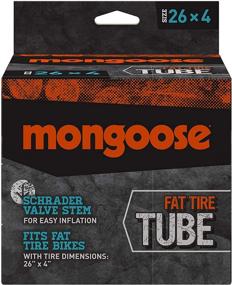 img 1 attached to Mongoose Fat Tire Bike Tube - 🚲 26 x 4 inch - Schrader Valve - Black