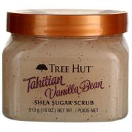 🌴 tree hut sugar body scrub 18oz tahitian vanilla bean - pack of 2: exfoliate and nourish your skin logo