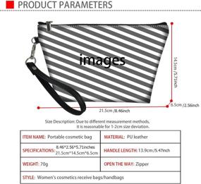 img 3 attached to INSTANTARTS School Cosmetic Portable Handbag