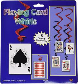 img 2 attached to Beistle 5-Pack Playing Card Whirls: Add a Whimsical Touch to Your Party Décor