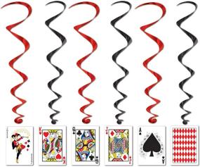 img 1 attached to Beistle 5-Pack Playing Card Whirls: Add a Whimsical Touch to Your Party Décor