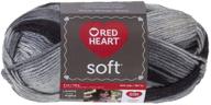 red heart soft yarn, greyscale: cozy and versatile yarn for knitting and crochet projects logo