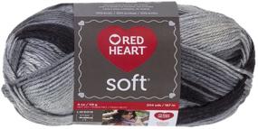 img 3 attached to Red Heart Soft Yarn, Greyscale: Cozy and Versatile Yarn for Knitting and Crochet Projects