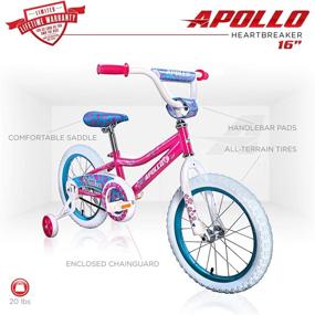 img 2 attached to 🚲 Apollo Heartbreaker Bicycle for Kids, available in 5 Sizes to suit children aged 2 to 12