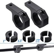 ledmircy light bar mounting bracket kit – universal adjustable holder for 1"/1.5"/1.75"/2" bars – ideal for roof roll cages and light pod clamping (2in mb4) logo