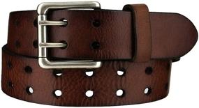 img 2 attached to 🕰️ Timeless Classic: Antique Roller Buckle Vintage Leather Men's Accessories for Belts