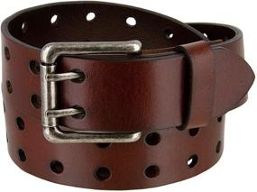 img 4 attached to 🕰️ Timeless Classic: Antique Roller Buckle Vintage Leather Men's Accessories for Belts