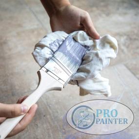 img 2 attached to Professional Painter's Cotton Wiping Cloths - White Knit Rags, Recycled for Staining, Polishing, Cleaning, Lint-Free & Scratch-Free, 2 LB Bag
