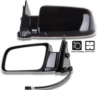 🚗 scitoo towing mirrors fit 1988-1998 chevy blazer suburban tahoe gmc jimmy yukon pickup truck power adjusted driver passenger pair set suv mirrors 15764757 15764758 logo