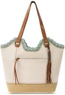 👜 sak leather shopper buttercup espadrille: stylish women's handbags, wallets, and top-handle bags for every occasion logo